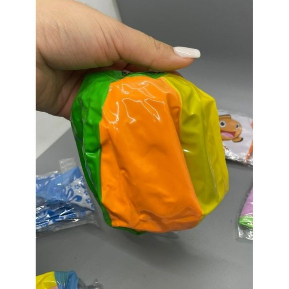 20 Play Day Beach Ball 6" inch Inflated Pool Sand Fun in the Sun #1605 - Picture 6 of 10